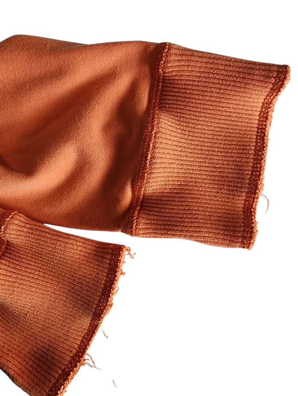 Abercrombie & Fitch Orange Cotton Long Sleeve Sweat Shirt SZ Large - Picture 4 of 8